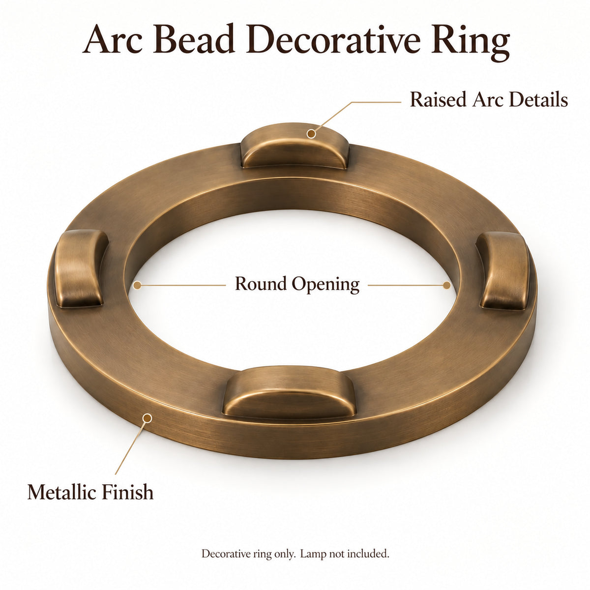 Arc Bead Decorative Ring