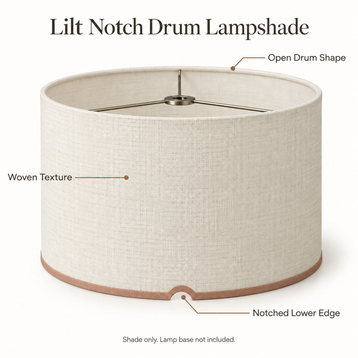 Lilt Notch Drum Lampshade