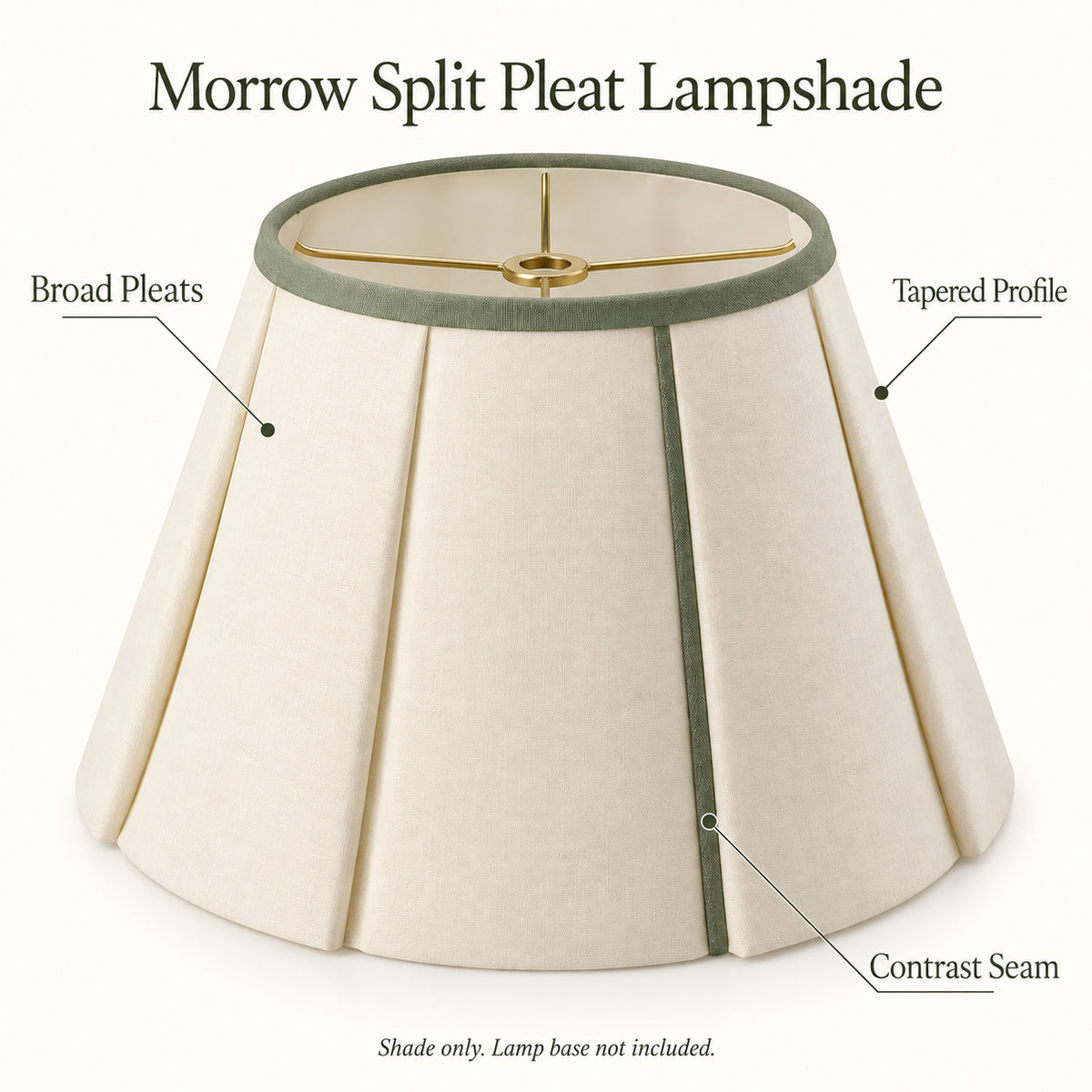 Morrow Split Pleat Lampshade