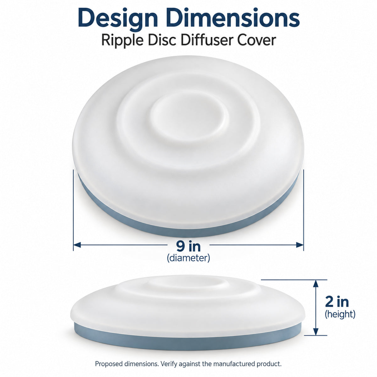 Ripple Disc Diffuser Cover