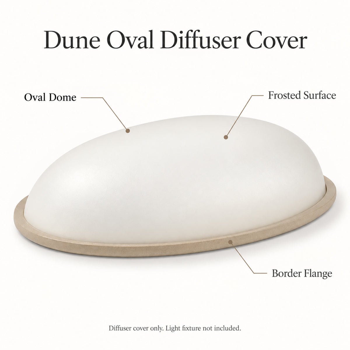 Dune Oval Diffuser Cover