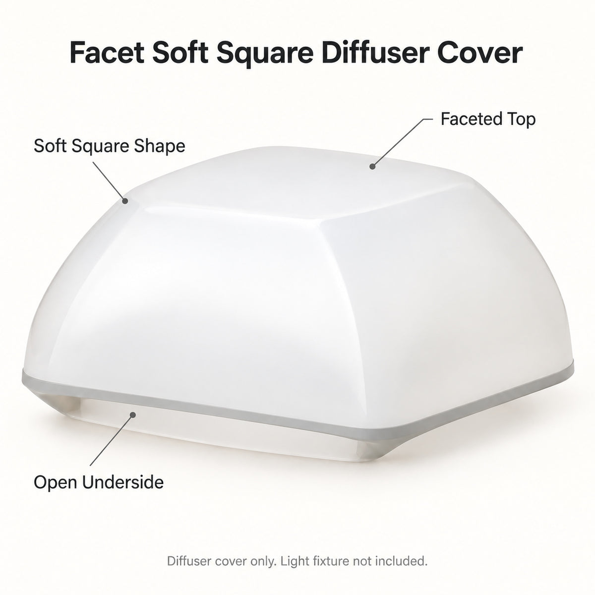 Facet Soft Square Diffuser Cover