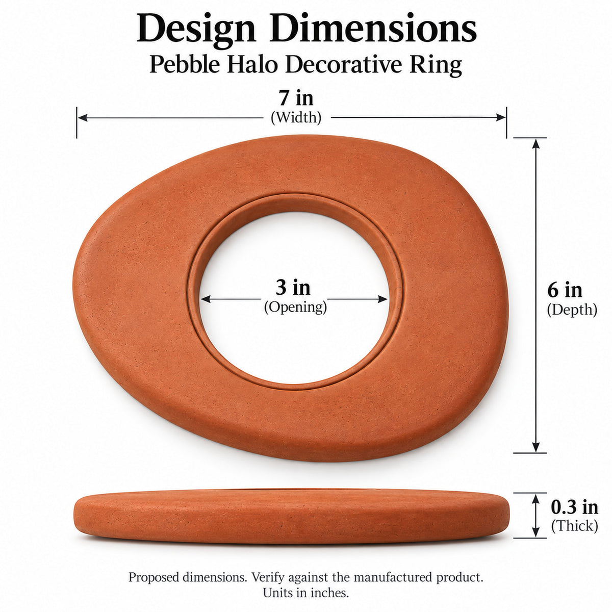 Pebble Halo Decorative Ring